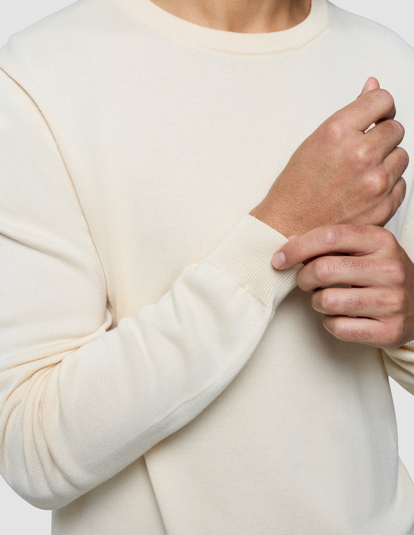 Seamless Core Knit Crewneck Birchwood